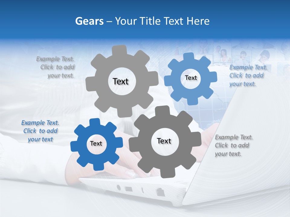 Circle Community Person PowerPoint Template