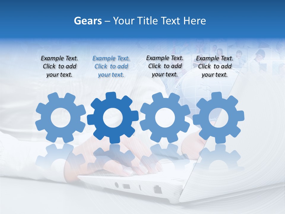 Circle Community Person PowerPoint Template