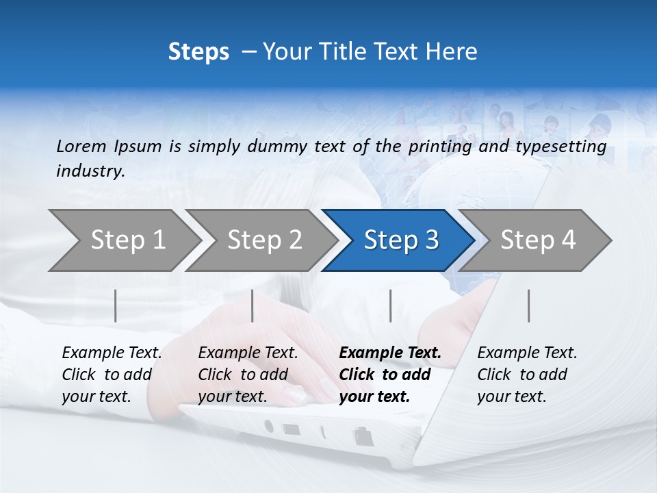 Circle Community Person PowerPoint Template