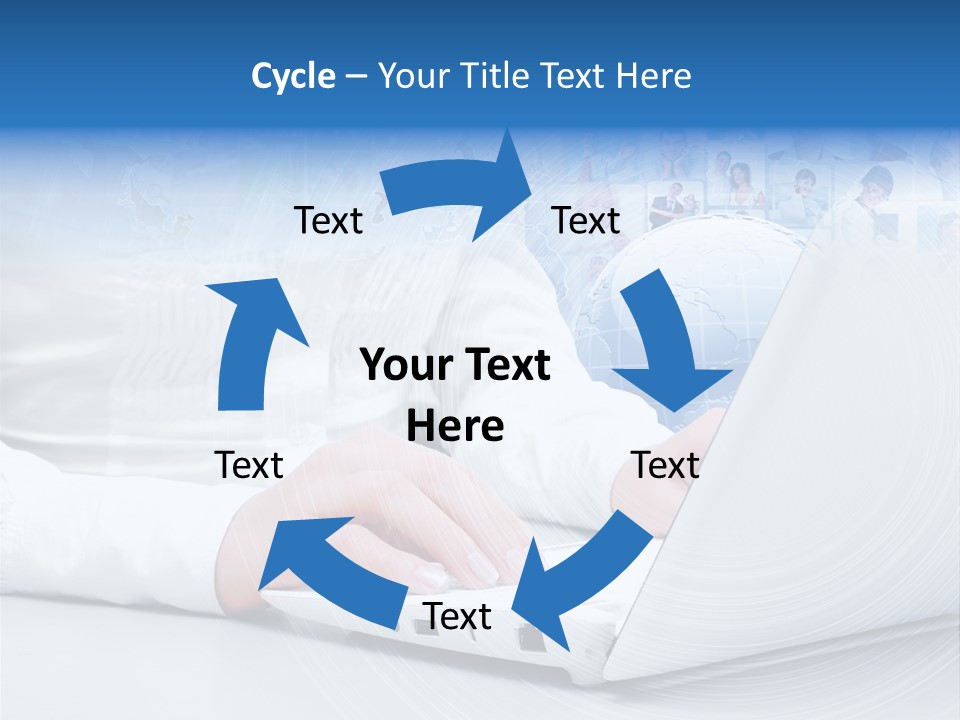 Circle Community Person PowerPoint Template