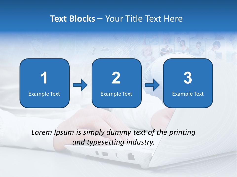 Circle Community Person PowerPoint Template