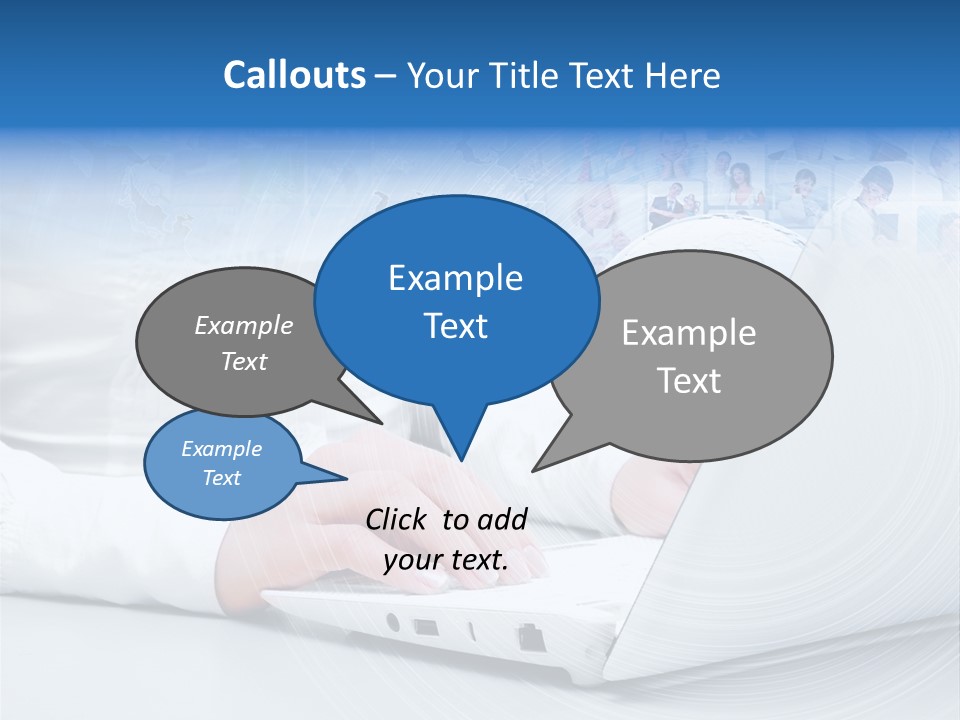 Circle Community Person PowerPoint Template