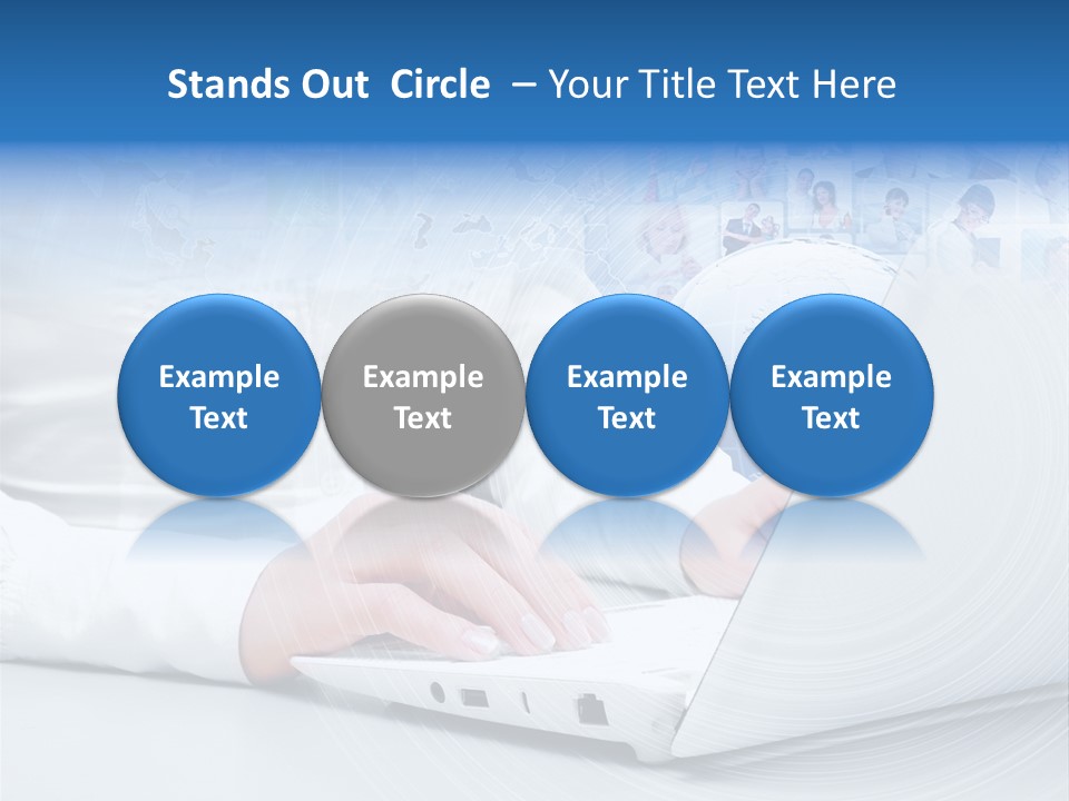 Circle Community Person PowerPoint Template