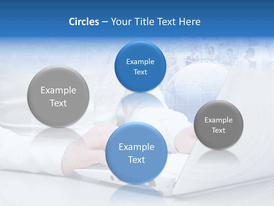 Circle Community Person PowerPoint Template