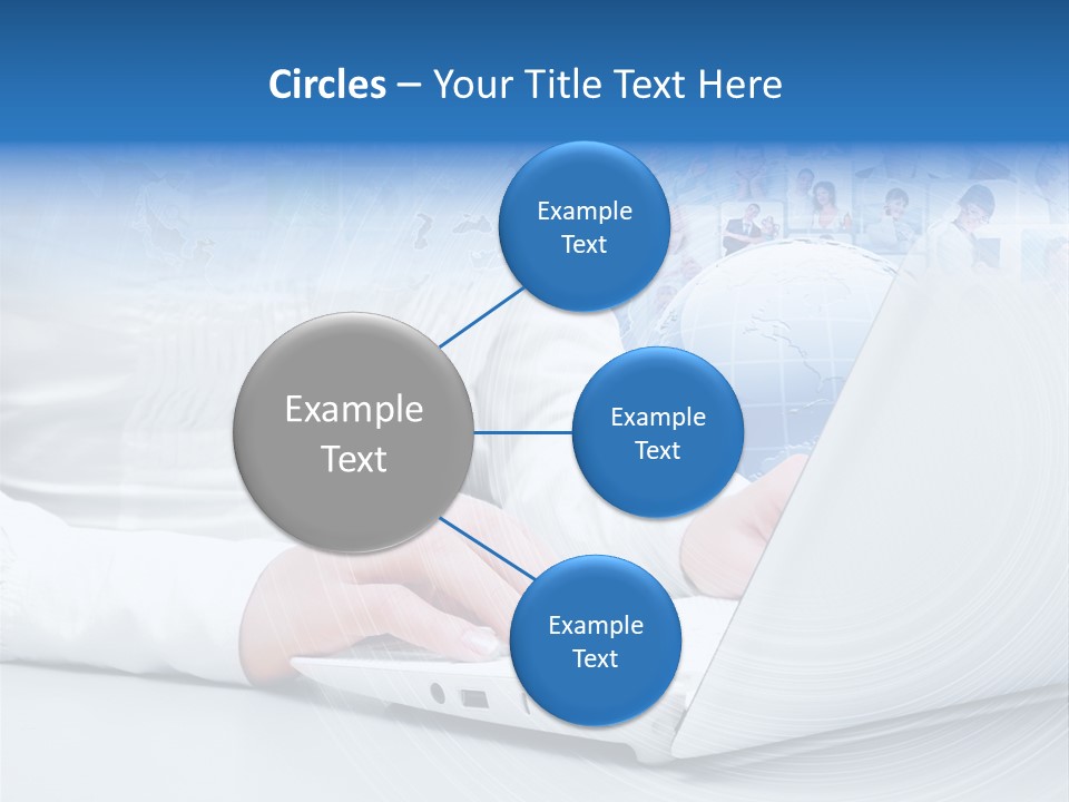 Circle Community Person PowerPoint Template