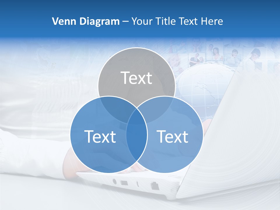 Circle Community Person PowerPoint Template