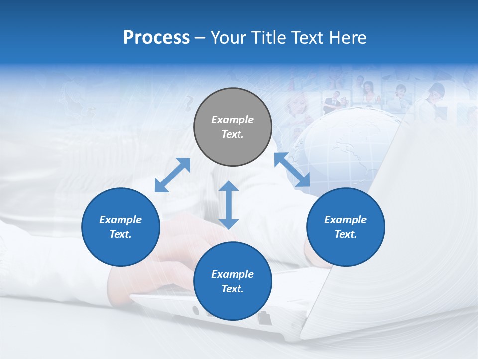 Circle Community Person PowerPoint Template
