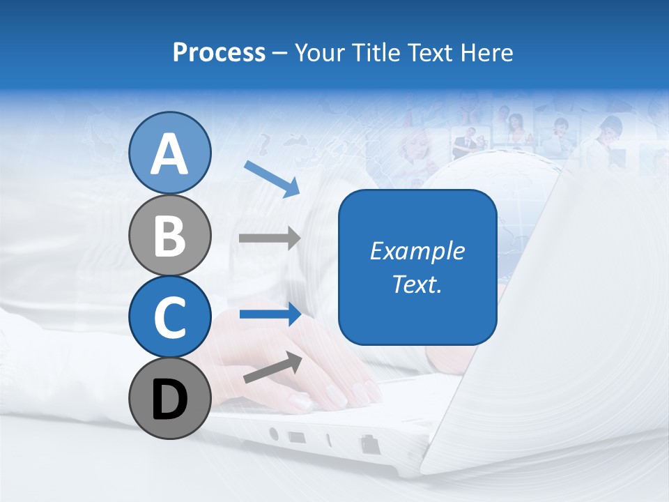 Circle Community Person PowerPoint Template