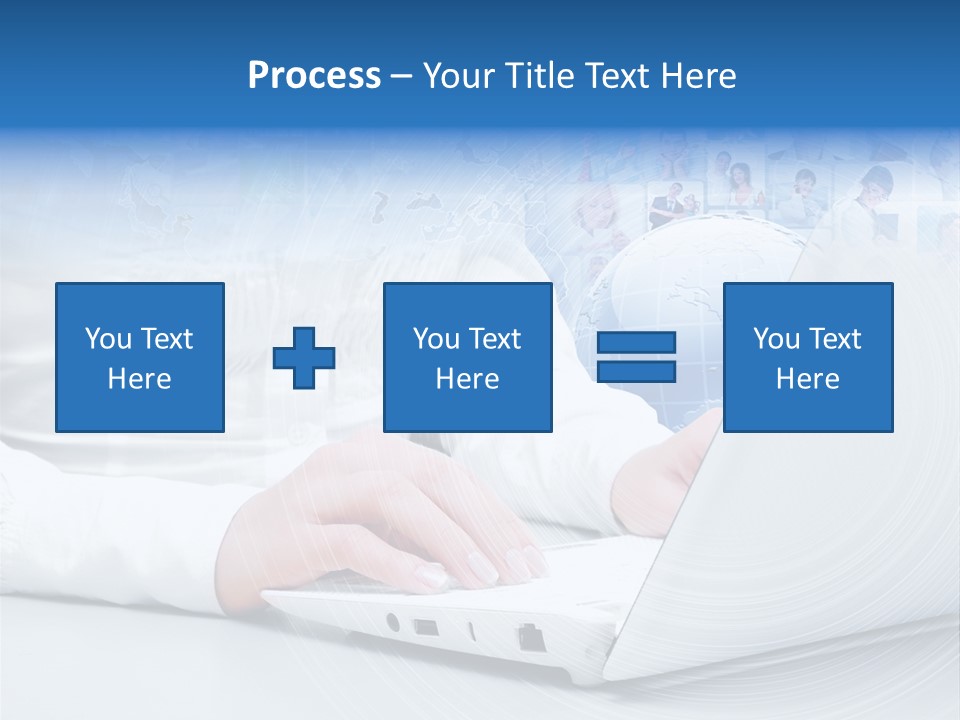 Circle Community Person PowerPoint Template