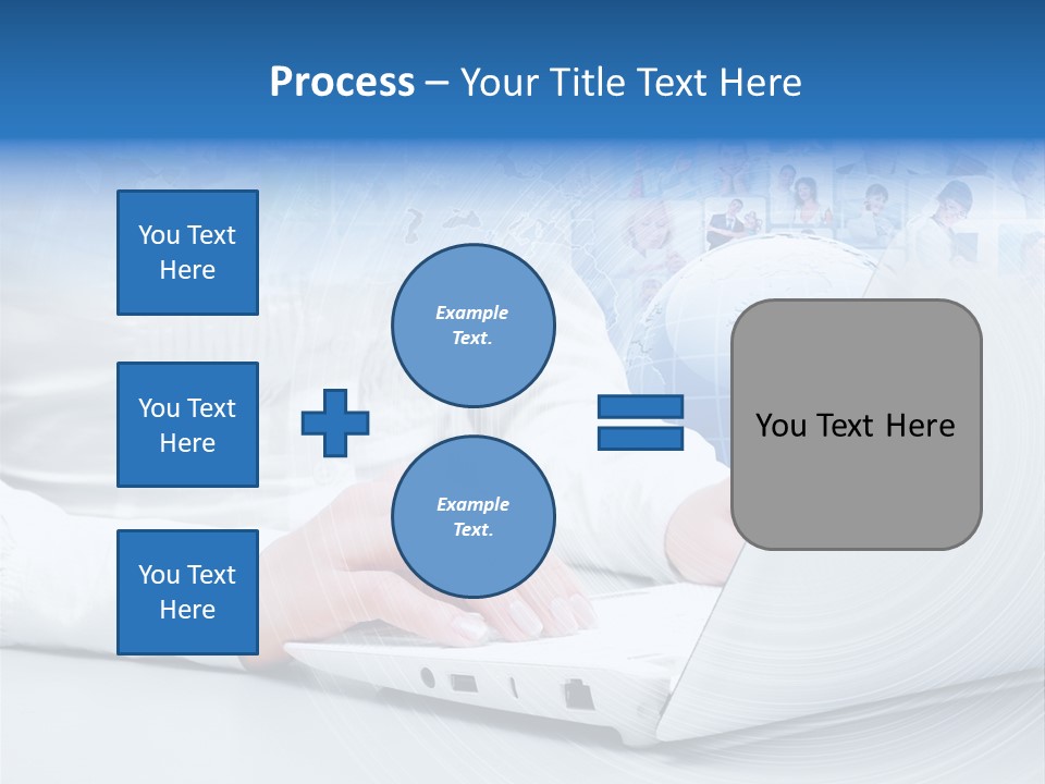 Circle Community Person PowerPoint Template