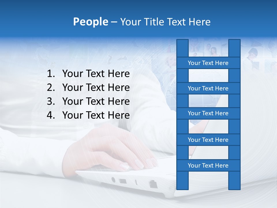 Circle Community Person PowerPoint Template