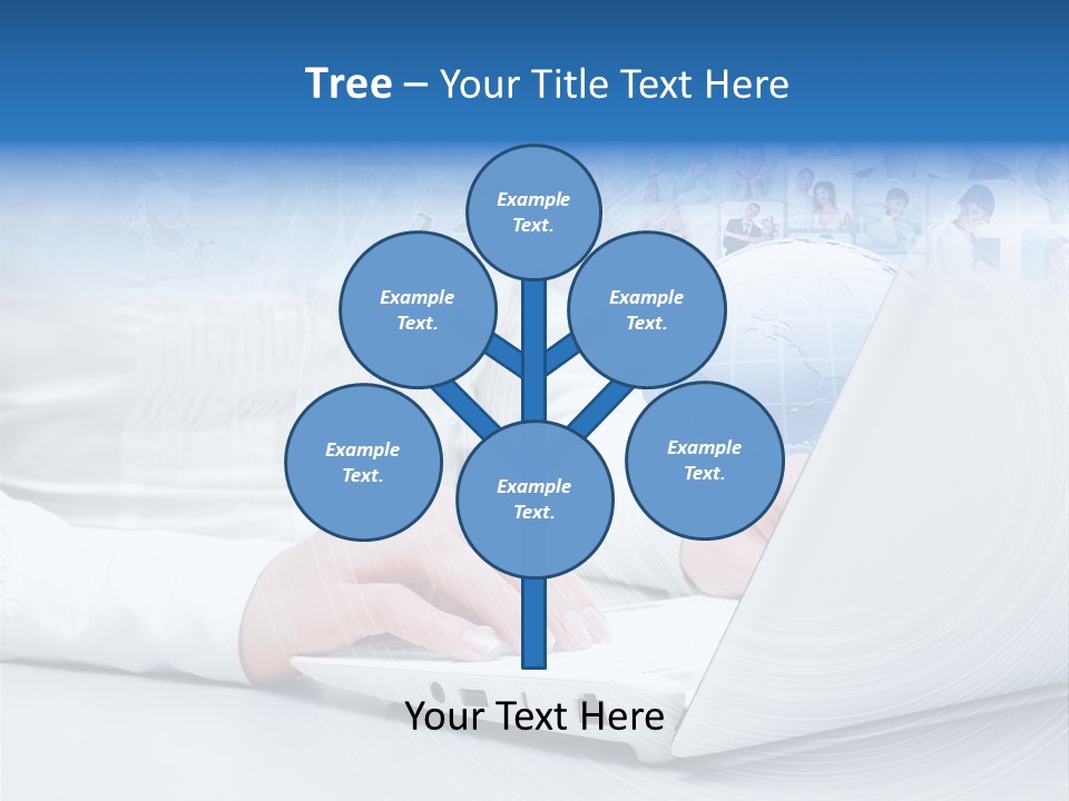 Circle Community Person PowerPoint Template