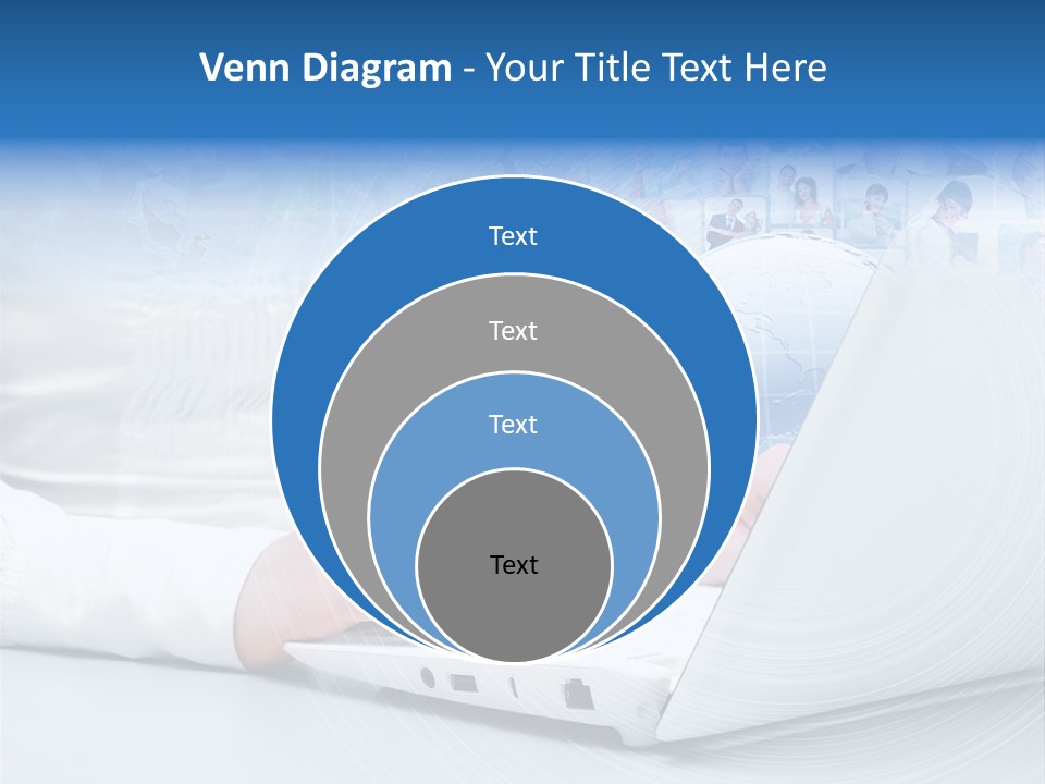 Circle Community Person PowerPoint Template