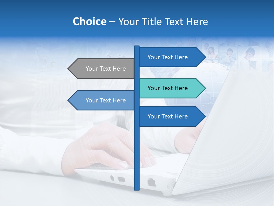 Circle Community Person PowerPoint Template