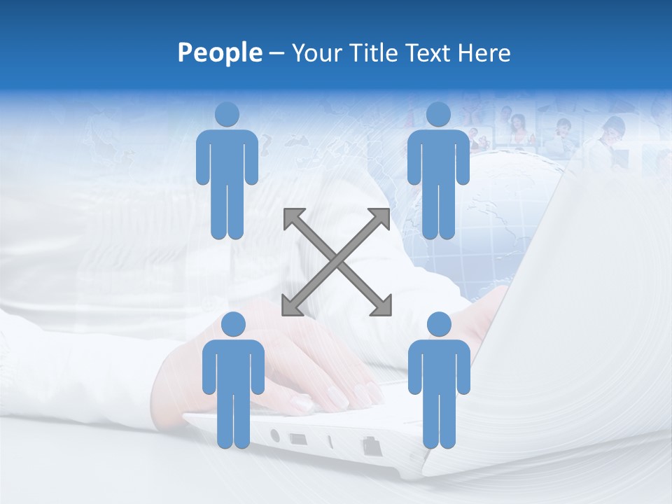 Circle Community Person PowerPoint Template