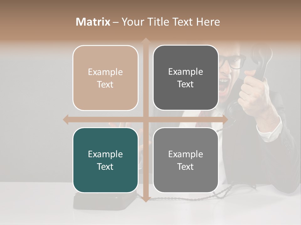 Altes Kommunikation Arbeitsplatz PowerPoint Template