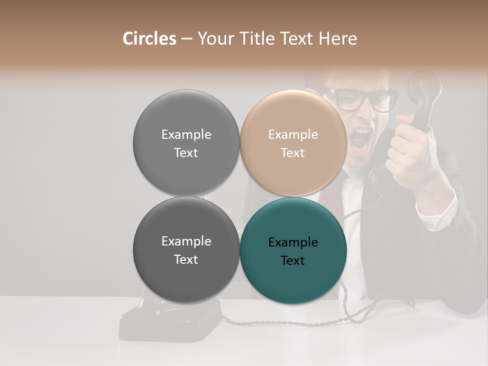 Altes Kommunikation Arbeitsplatz PowerPoint Template