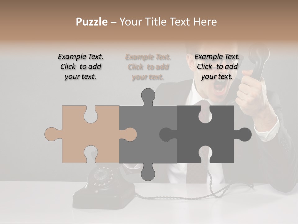 Altes Kommunikation Arbeitsplatz PowerPoint Template