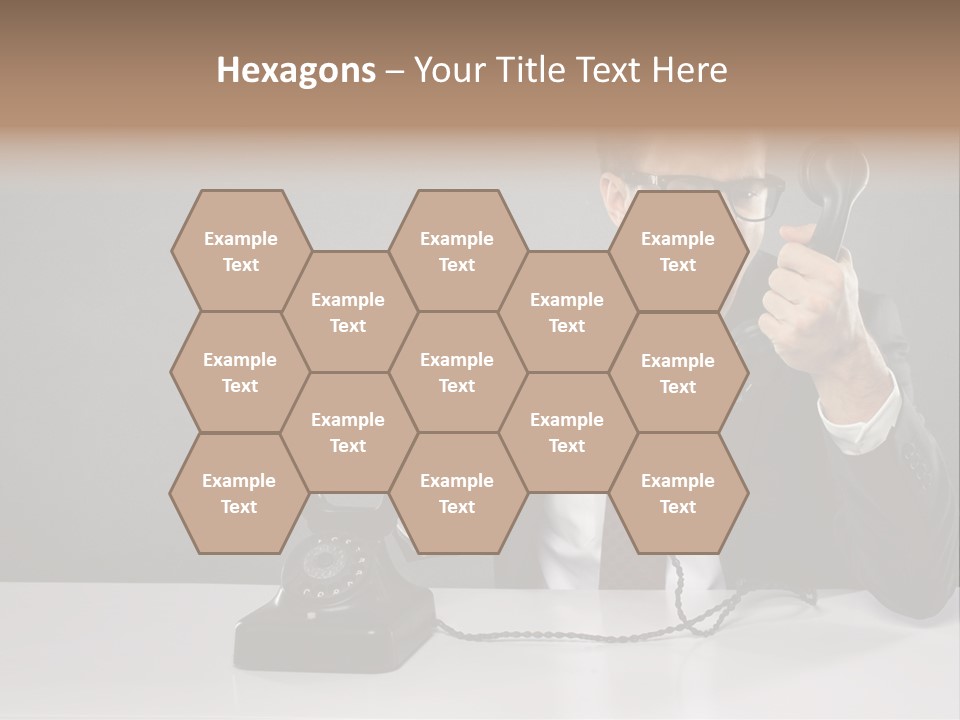 Altes Kommunikation Arbeitsplatz PowerPoint Template