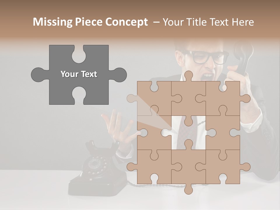 Altes Kommunikation Arbeitsplatz PowerPoint Template