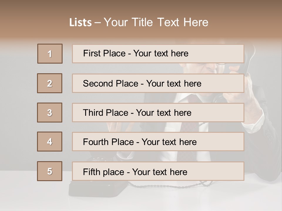 Altes Kommunikation Arbeitsplatz PowerPoint Template