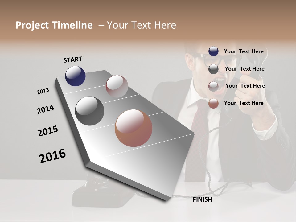 Altes Kommunikation Arbeitsplatz PowerPoint Template