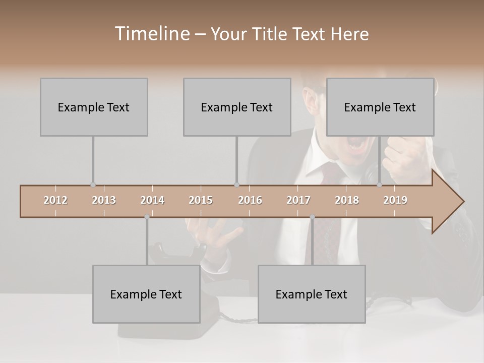 Altes Kommunikation Arbeitsplatz PowerPoint Template