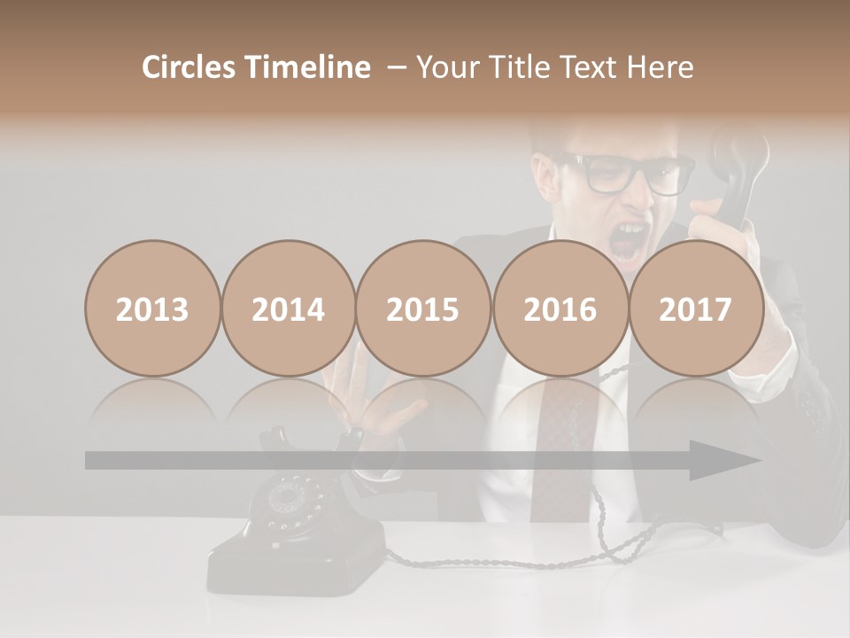Altes Kommunikation Arbeitsplatz PowerPoint Template