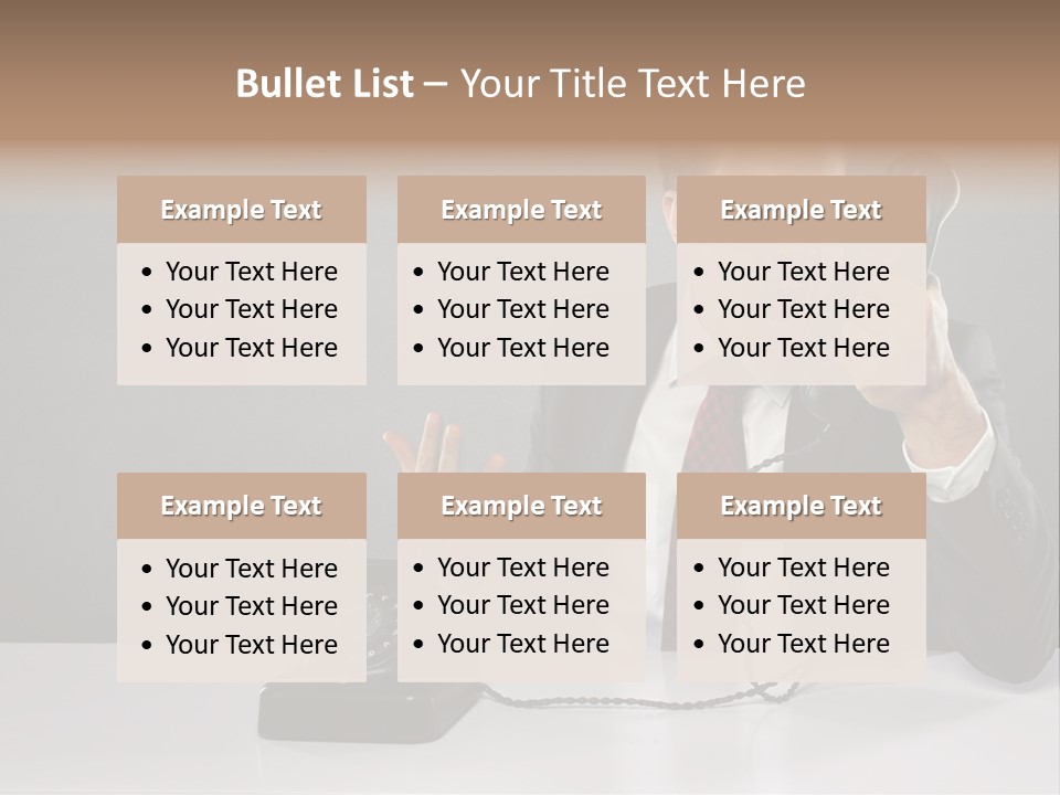 Altes Kommunikation Arbeitsplatz PowerPoint Template