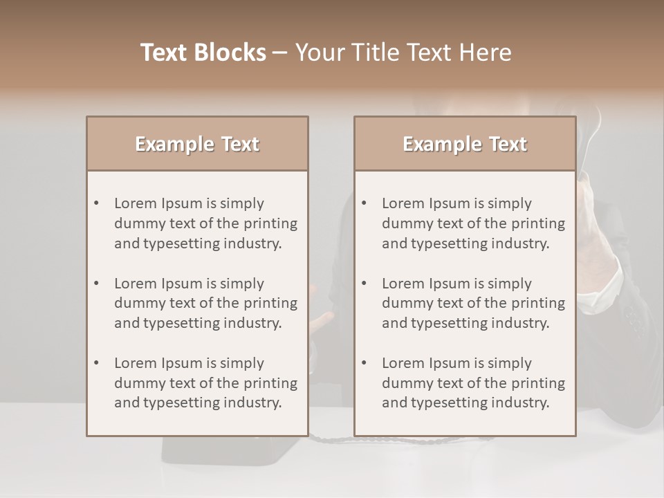 Altes Kommunikation Arbeitsplatz PowerPoint Template