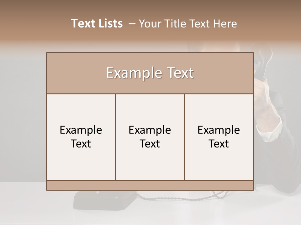 Altes Kommunikation Arbeitsplatz PowerPoint Template