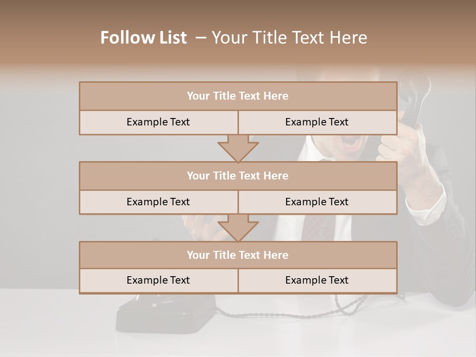 Altes Kommunikation Arbeitsplatz PowerPoint Template