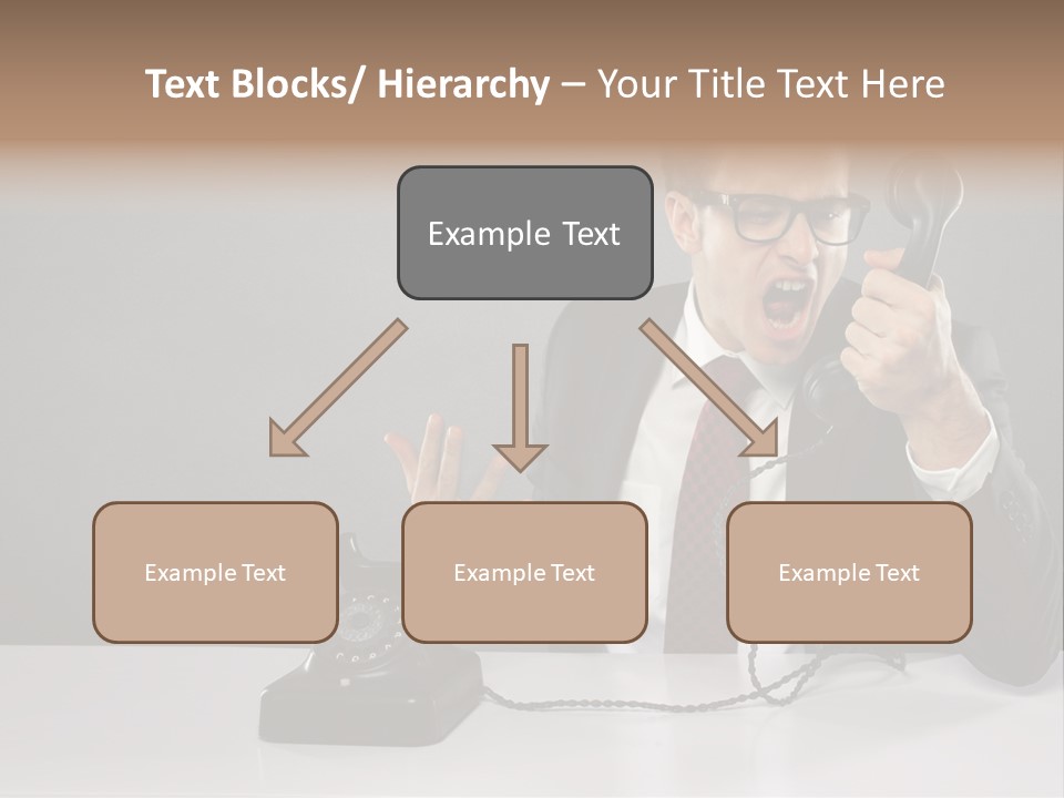 Altes Kommunikation Arbeitsplatz PowerPoint Template