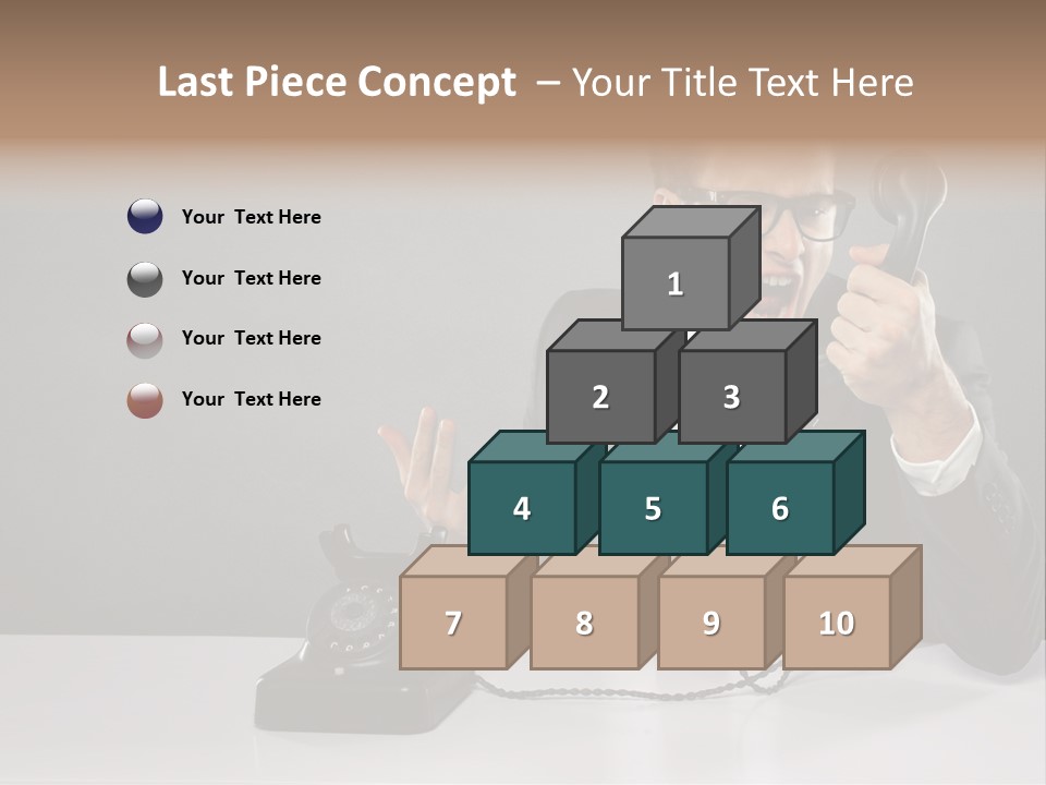 Altes Kommunikation Arbeitsplatz PowerPoint Template