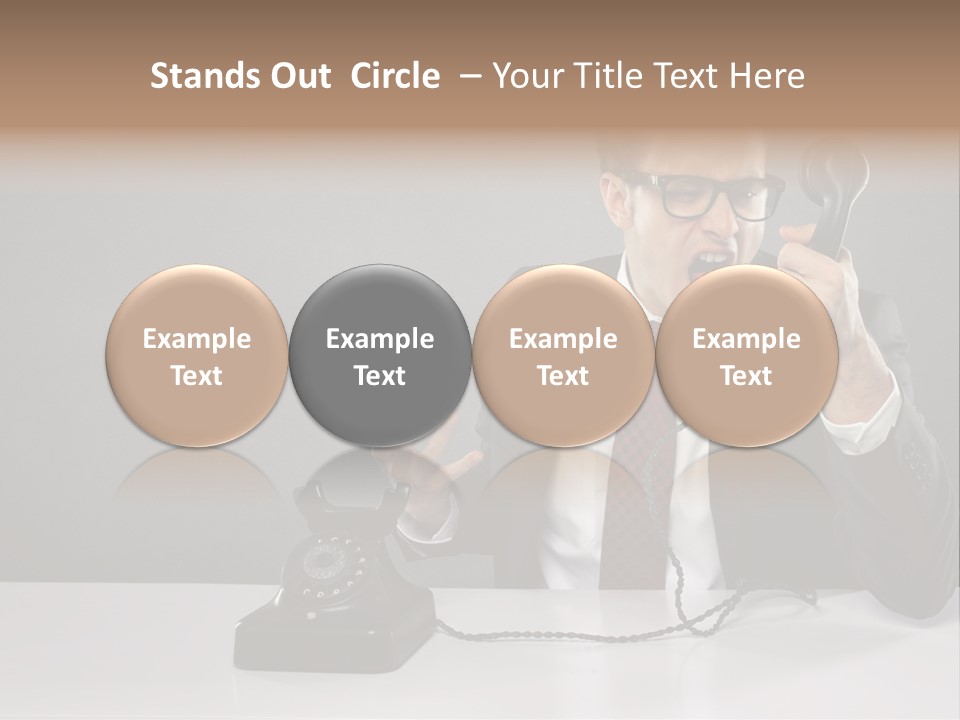 Altes Kommunikation Arbeitsplatz PowerPoint Template