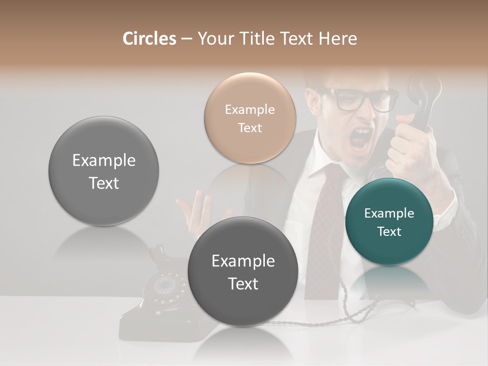 Altes Kommunikation Arbeitsplatz PowerPoint Template