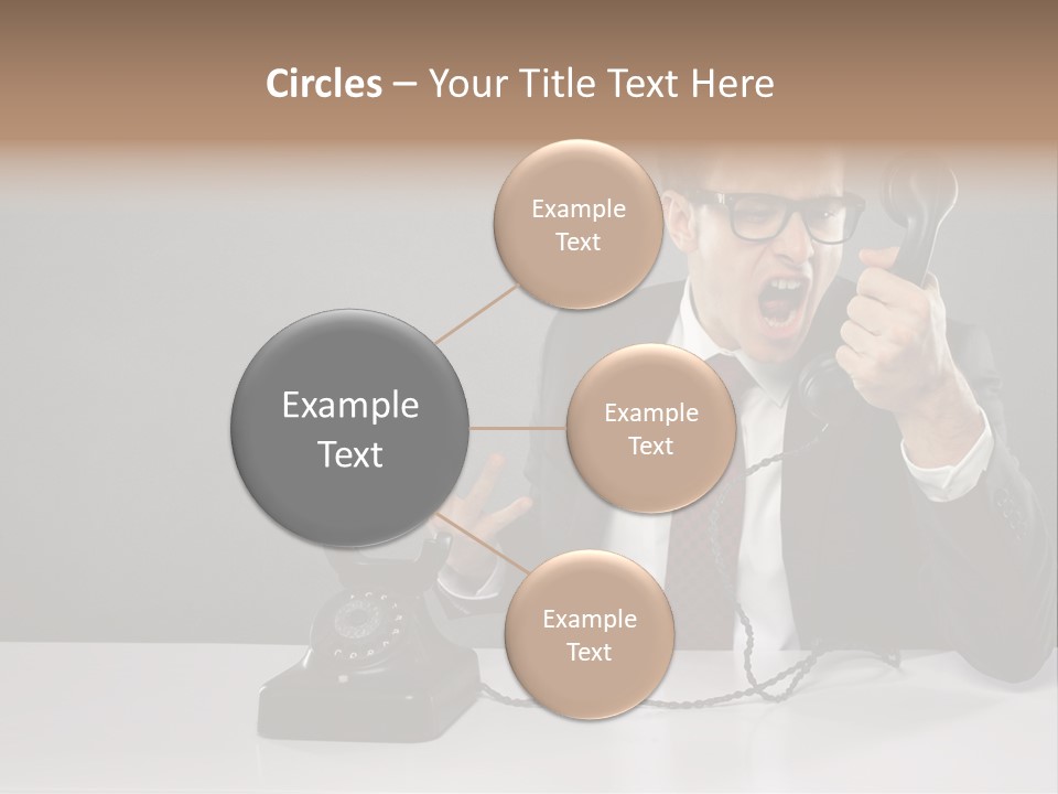 Altes Kommunikation Arbeitsplatz PowerPoint Template