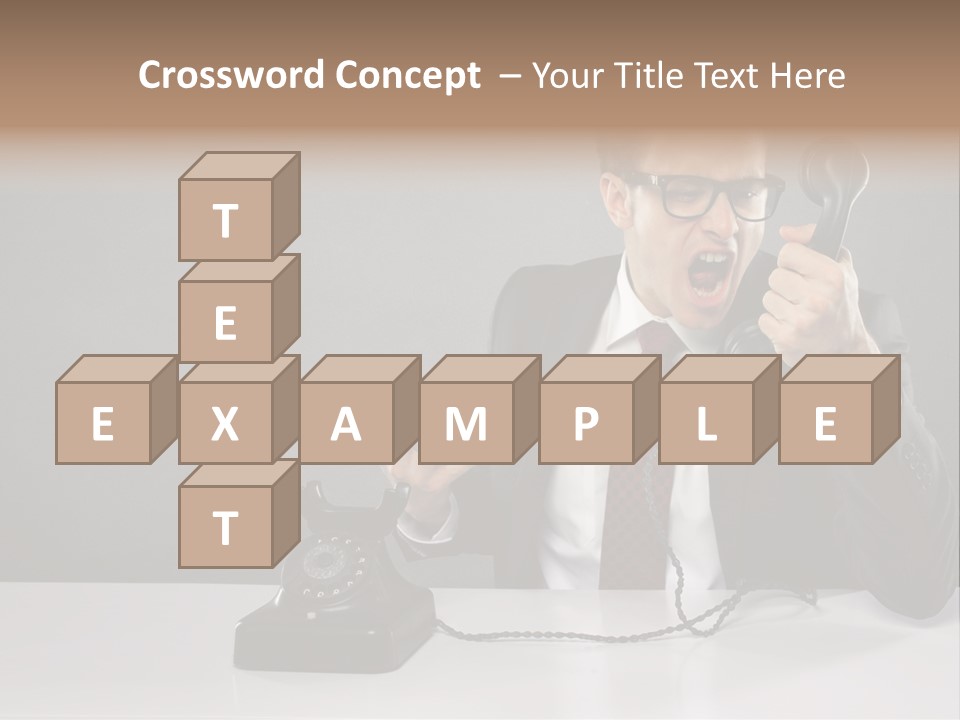 Altes Kommunikation Arbeitsplatz PowerPoint Template