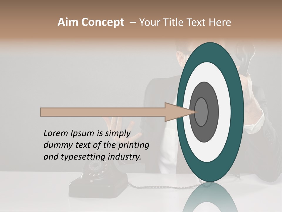 Altes Kommunikation Arbeitsplatz PowerPoint Template