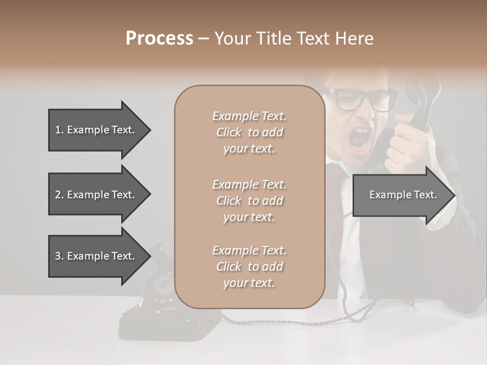 Altes Kommunikation Arbeitsplatz PowerPoint Template