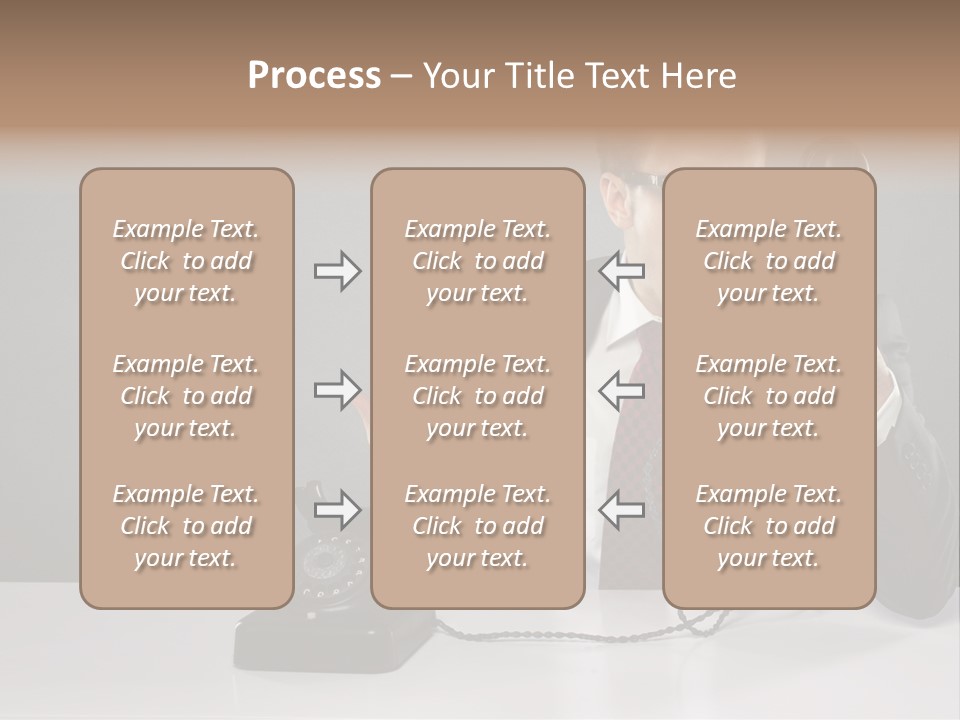 Altes Kommunikation Arbeitsplatz PowerPoint Template