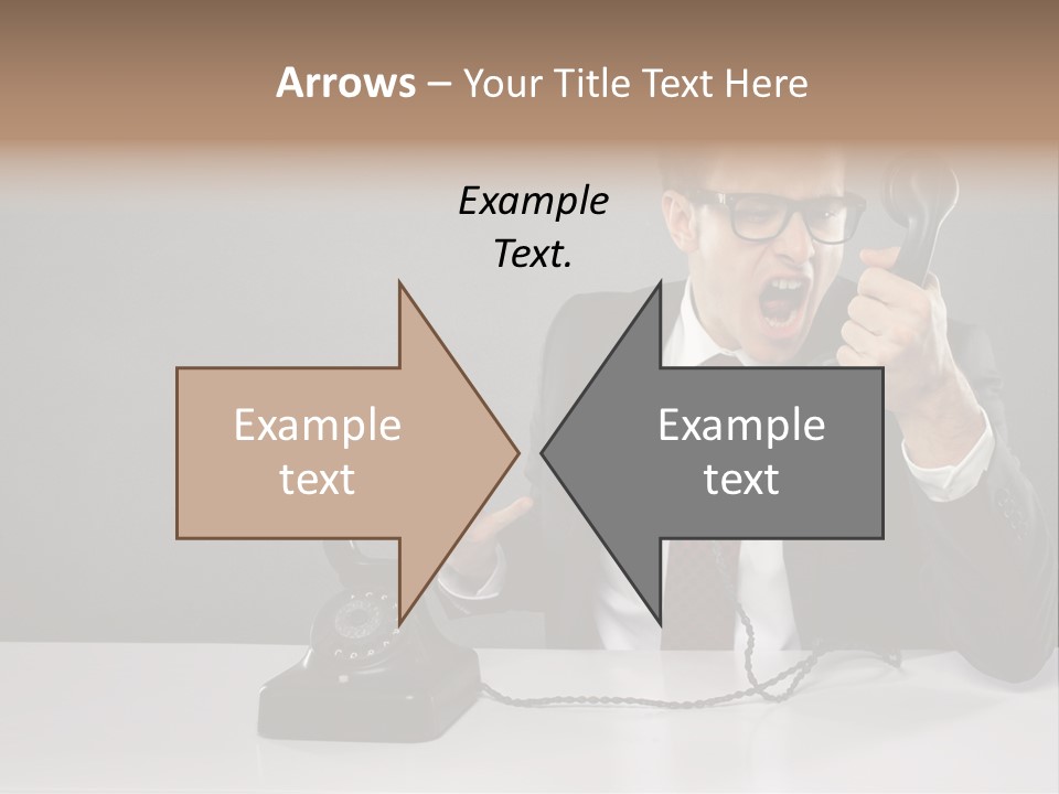 Altes Kommunikation Arbeitsplatz PowerPoint Template