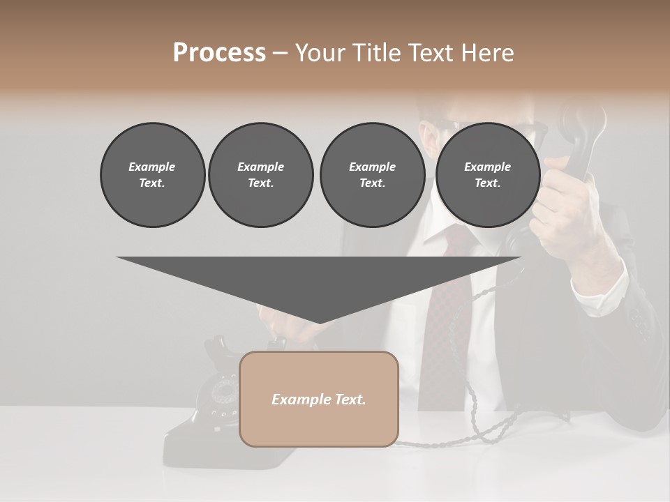 Altes Kommunikation Arbeitsplatz PowerPoint Template
