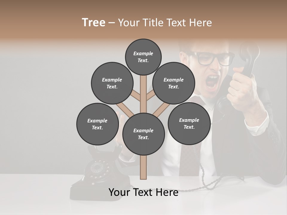 Altes Kommunikation Arbeitsplatz PowerPoint Template
