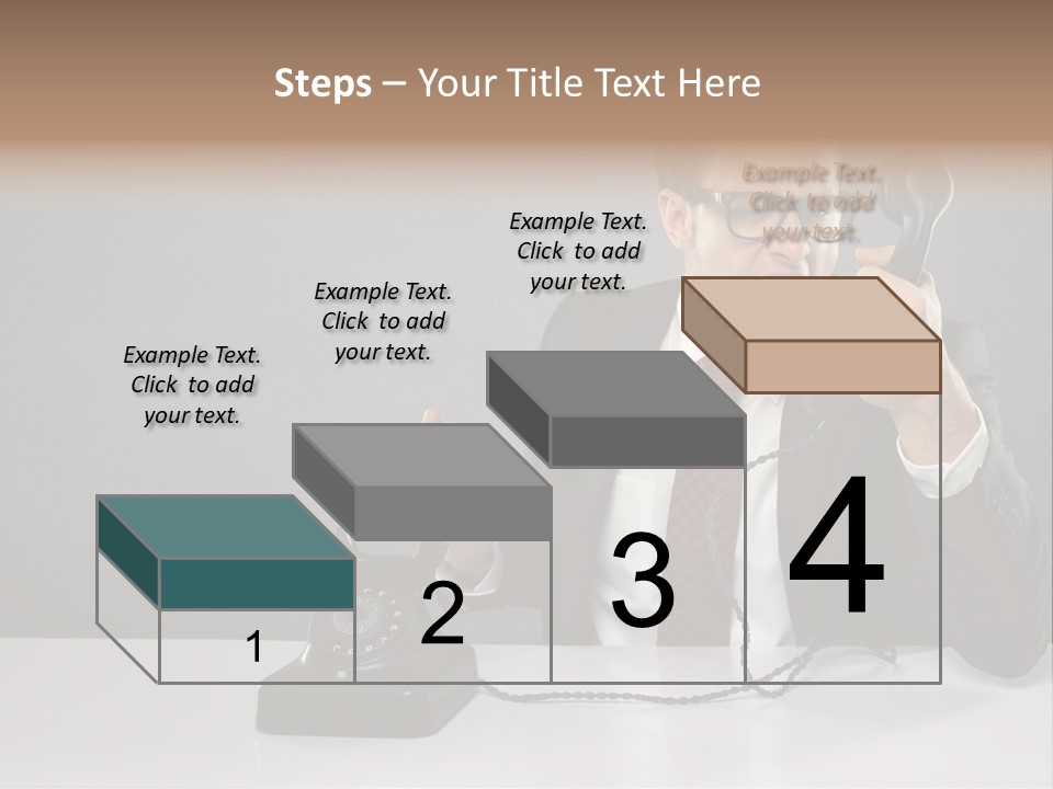 Altes Kommunikation Arbeitsplatz PowerPoint Template
