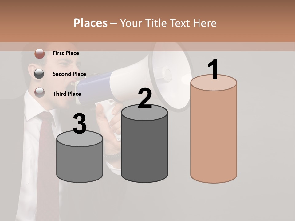 Communication Speaker Offer PowerPoint Template