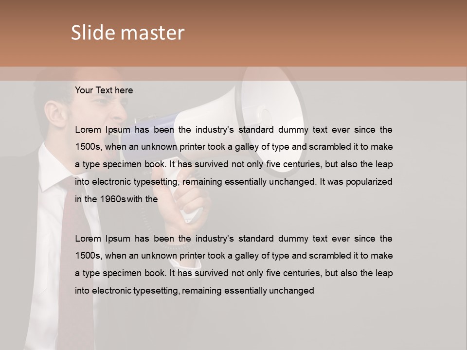 Communication Speaker Offer PowerPoint Template