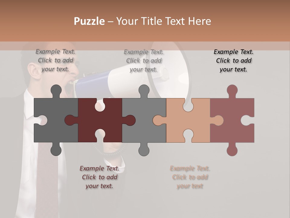 Communication Speaker Offer PowerPoint Template