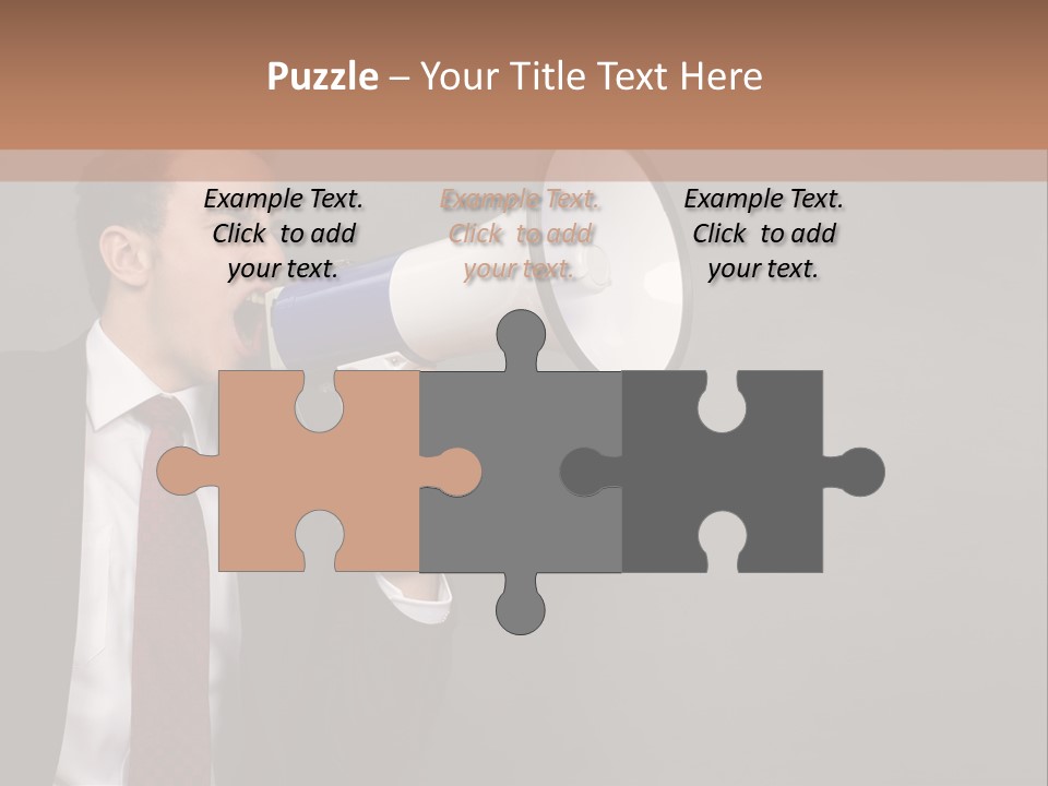 Communication Speaker Offer PowerPoint Template