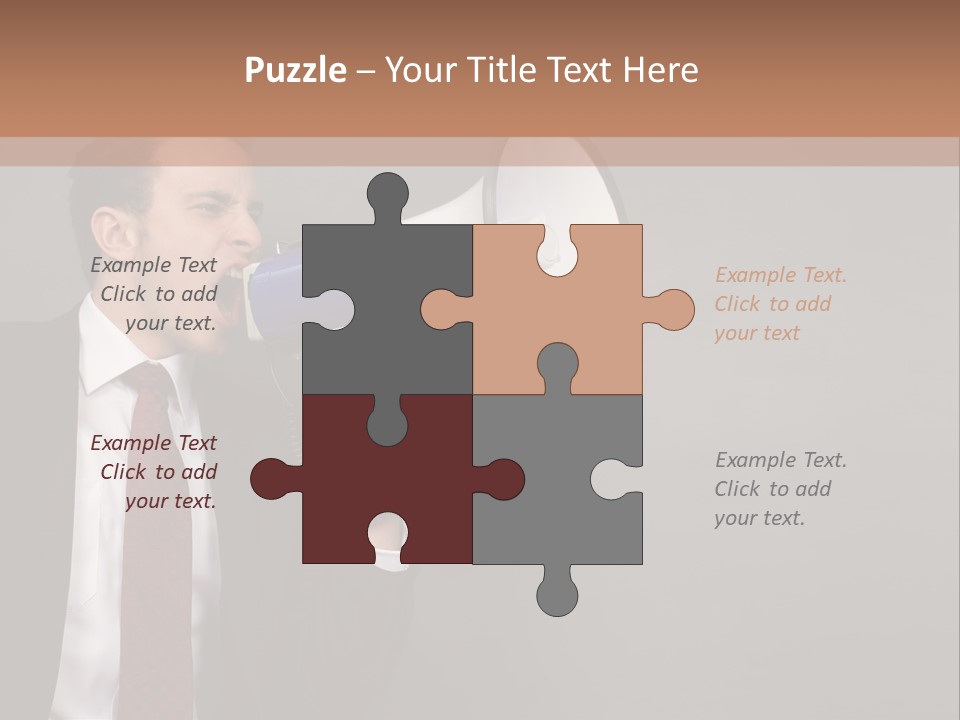 Communication Speaker Offer PowerPoint Template
